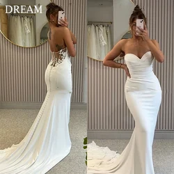DREAM Customized Elegant Long Wedding Dresses Sweetheart Backless Floor-Length Mermaid Bridal Gown Women Vestidos De Novias 2026