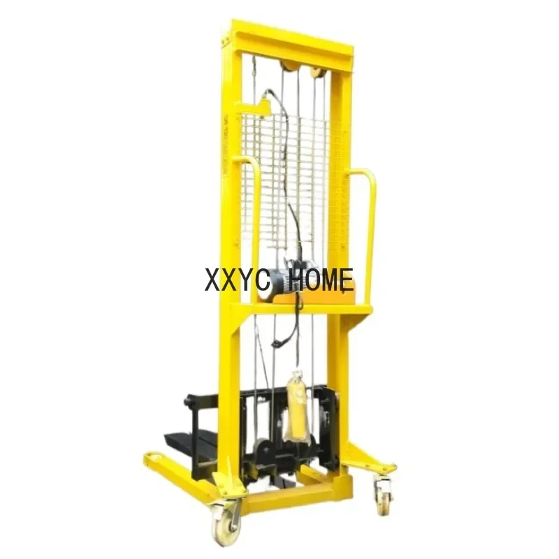 Electric forklift manual hydraulic transporter 1/2/3 ton small stacker crane lifting unloading lift