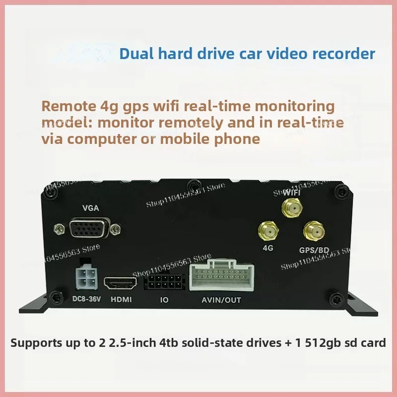 8CH 1080P Mobile MDVR 4G 5G GPS WIFI Dual HDD Vehicle DNR System For Car Bus Taxi CMSV6