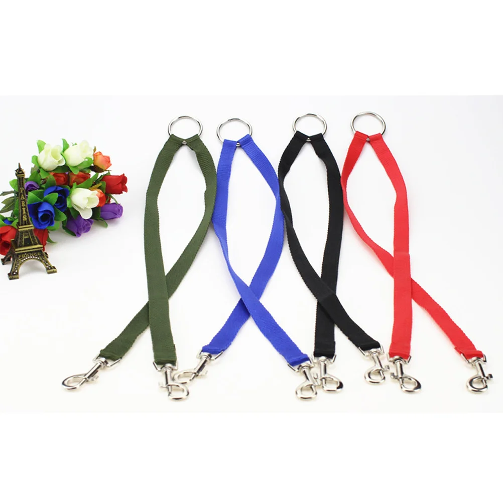 

Pet Dog Leash Premium Nylon Dual Clip Tangle Resistant For Small Dogs Cats Durable Double Leash For Walking