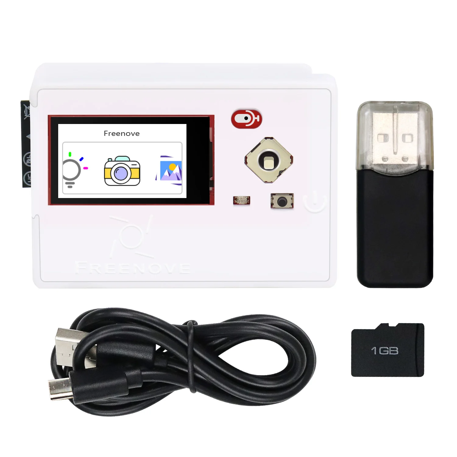 Freenove Media Kit for ESP32-S3-WROOM CAM Wireless, OpenAI / XiaoZhiAI, Dual-core 32-bit 240 MHz, Screen Speaker Microphone