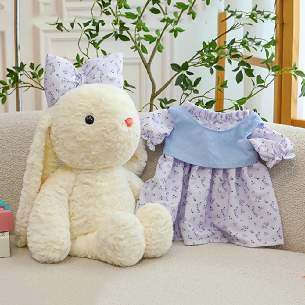 

Exquisite Stuffed Rabbit Cartoon Animal Soft Animal Dressed Bunny Doll Colorful Kawaii Dress Rabbit Soft Doll Birthday Gift