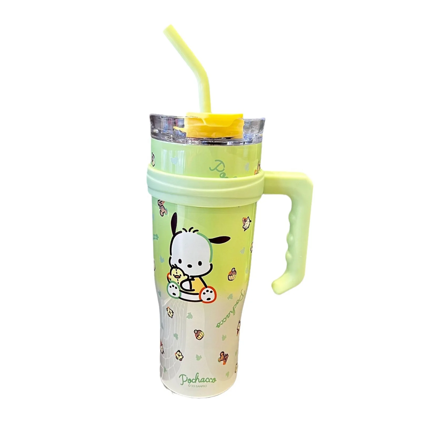 MINISO kubek izolacyjny Anime moja melodia ładna dziewczyna słomkowy kubek izolacyjny o dużej pojemności 1200ml Cartoon sportowy kubek na wodę