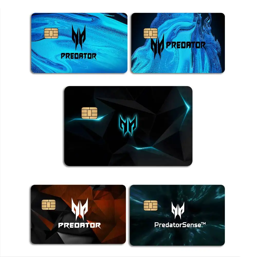 A-Acer Predators Logo 2024 Anime Cartoon Skin Stickers Film Tape Case for Big Credit Debit Card Front Side