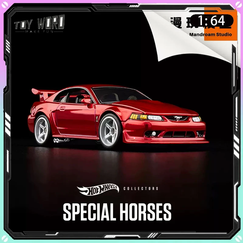 Original Hot Wheels RLC Red Line Club 1:64 2000 Ford Mustang SVT Cobra R American Muscle Car Diecast Vehicle Collectible model