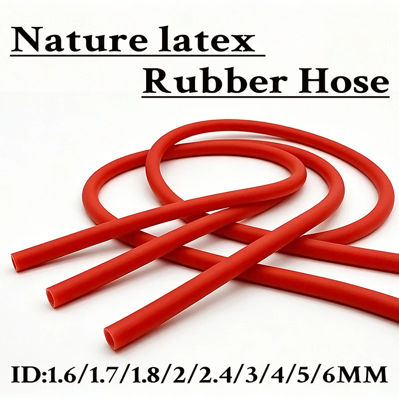 

ID1.6~6MM High Rebound Red Latex Tube, Wear-resistant Industrial/Fitness/Medical Multi Scene Universal Hose