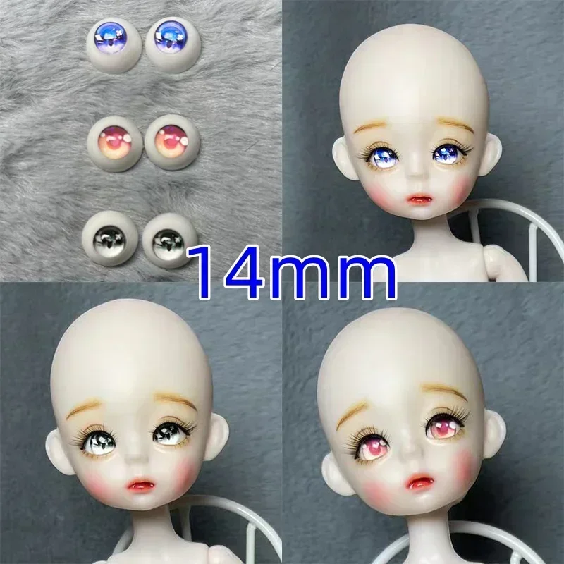 Handmade DIY 30cm Princess Doll 1/6 BJD Doll Open Head with 3 Pairs of Eyes Children's Girl Doll Toy Birthday Christmas Gift