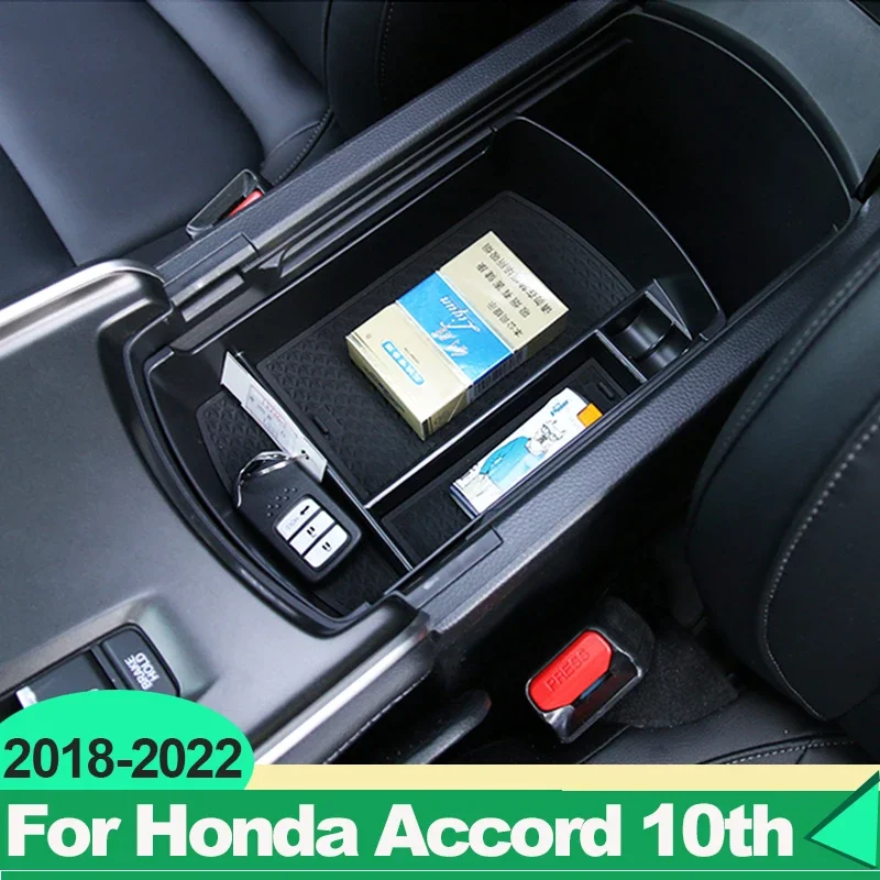 

Для Honda Accord X 10 2018 2019 2020 2021 2022 автомобильный центральный подлокотник ящик для хранения контейнер лоток аксессуары