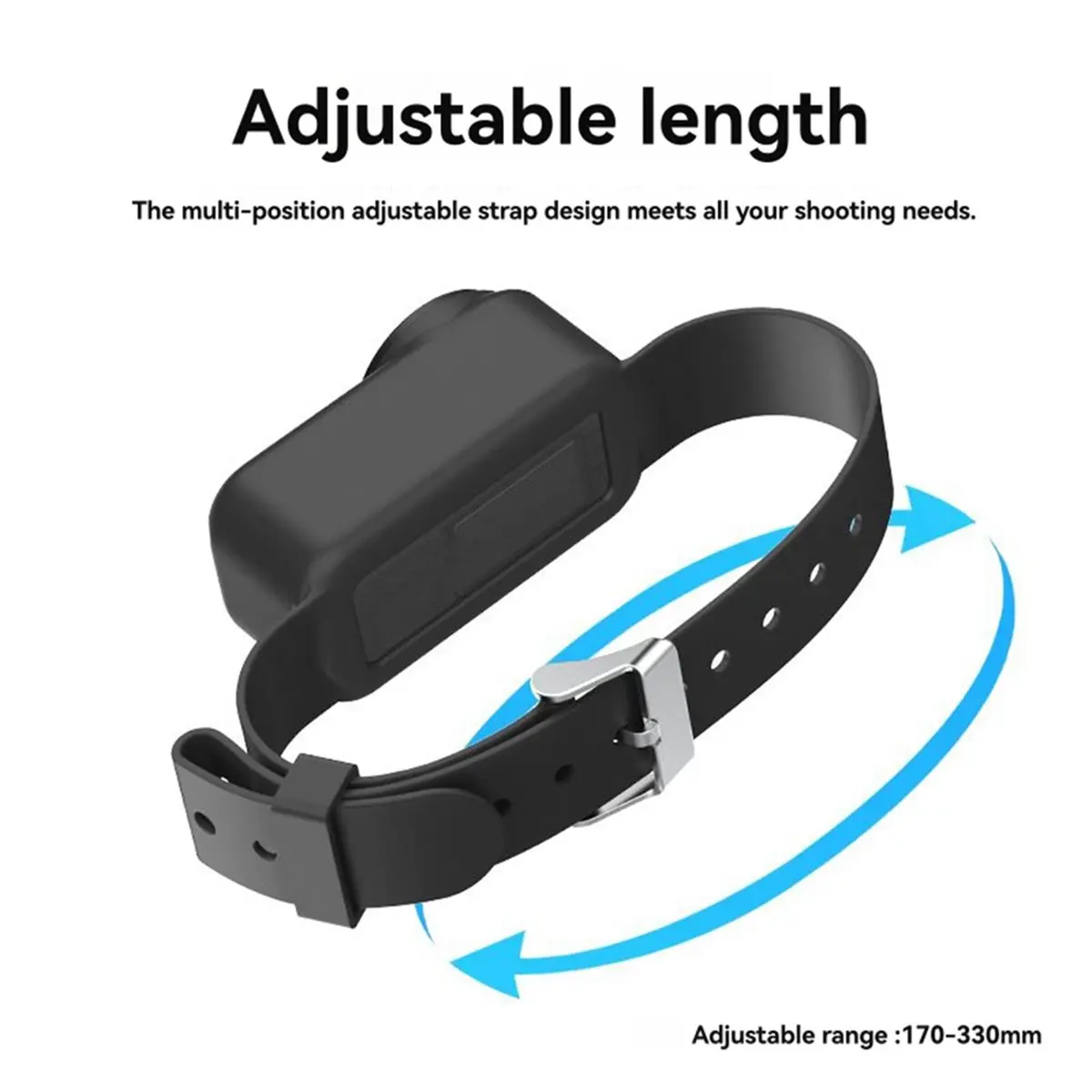Hand Wrist Band Strap for Nano Ports Camera Mount Adjustable Wristband Camera Accessories Black