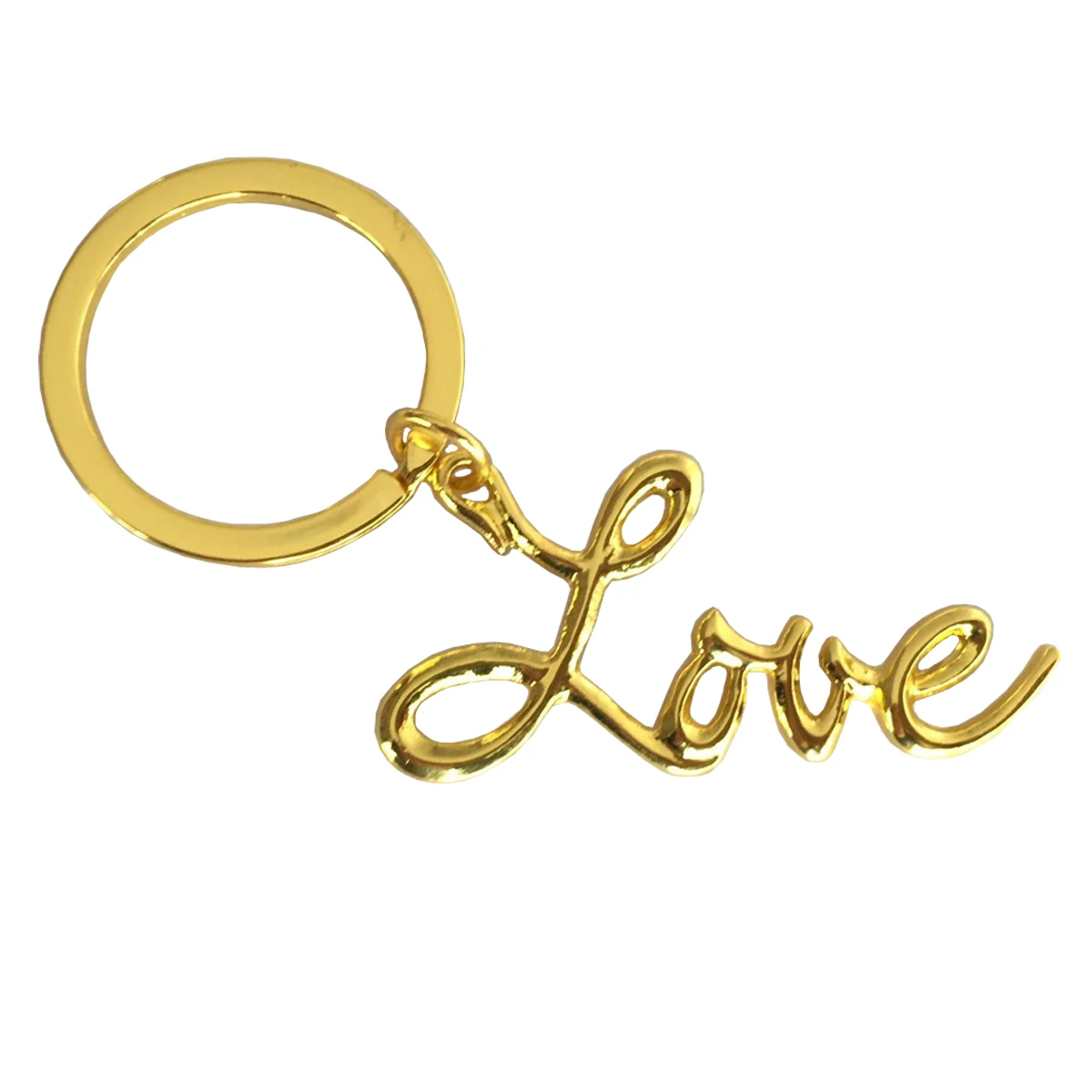 Liebhaber-Schlüsselanhänger mit Buchstaben und Liebe