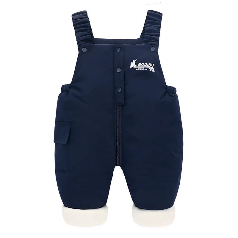 Macacão de veludo grosso infantil, macacão de bebê, calça quente, para baixo, crianças, meninas, meninos, 1-4 anos, novo, outono, inverno, 2022