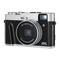4K Digital Camera 48MP Auto Focus Vlogging Camera 16X Digital Zoom Anti-Shake Video Cameras with Flash Display for Home Travel