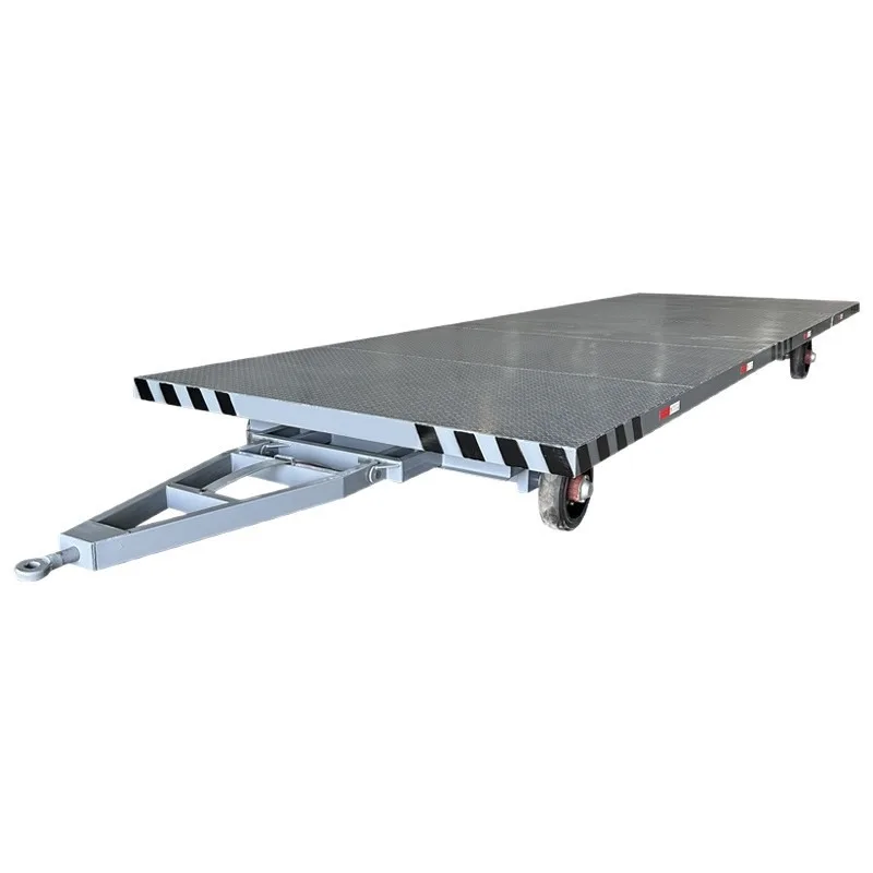 Flatbed trailer RV chassis, forklift traction and transportation Silent flatbed