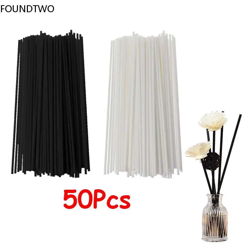 50pcs Fiber Sticks Diffuser Aromatherapy Volatile Rod for Home Car Bathroom Fragrance Diffuser Home Decoration