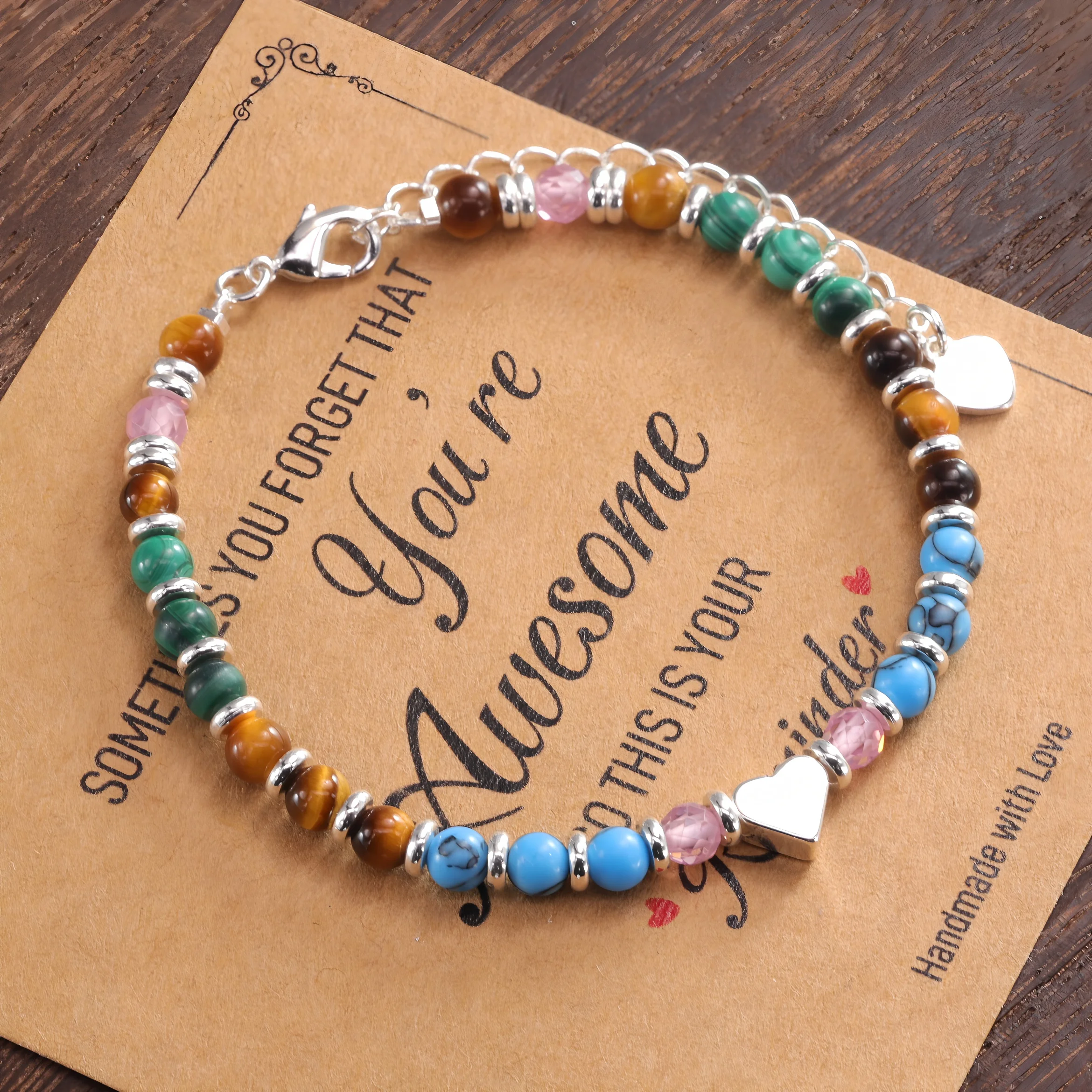 

Серебряный браслет 925 пробы с тигровым глазом и обсидианом ‌ Малахит мира ‌ Ювелирные украшения для женщин и девушек, подарок для снятия стресса, оптовая продажа, дропшиппинг