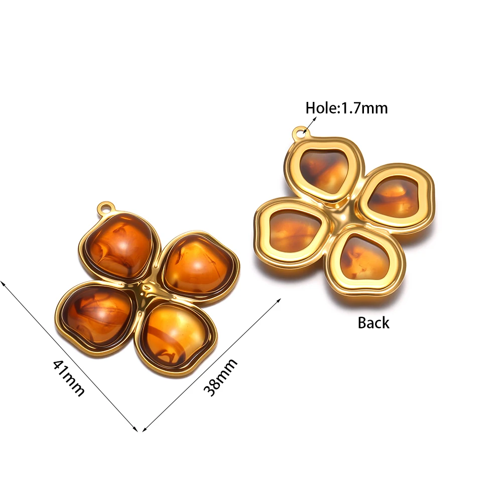 4 Stück Edelstahl-Zirkon-Ananas-Stern-Anhänger für DIY-Halsketten, Schmuck, Armbänder, Ohrringe, Zubehör – Detail 1