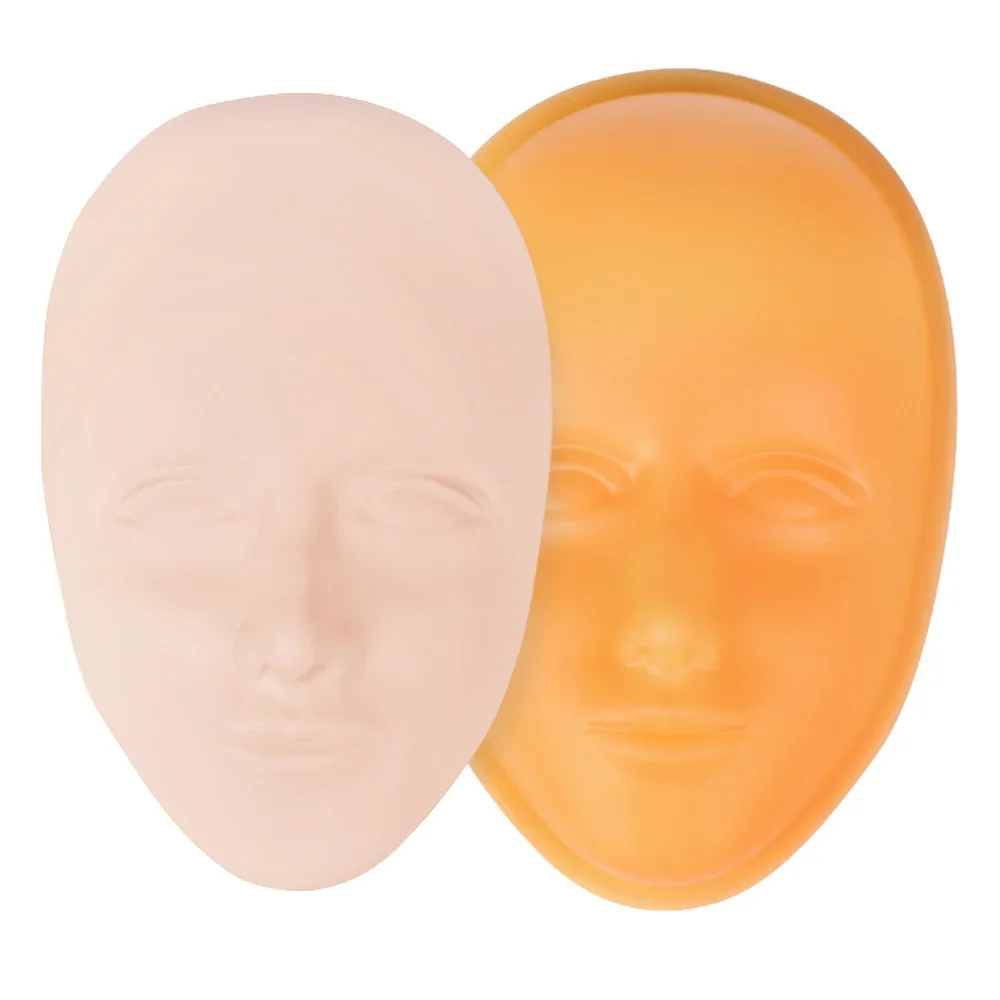 

5D Facial Tattoo Training Head Silicone Practice Permanent Makeup Lip Eyebrow Tattoo Skin mask base makeup tattoo supplies
