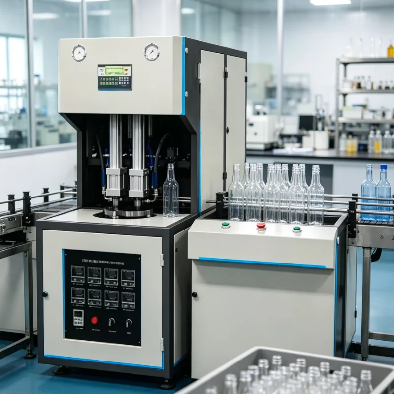 Customized CE Certified Extrusion Blow Molding Machine For HDPE Jerry Can And Plastic Container Manufacturing Line
