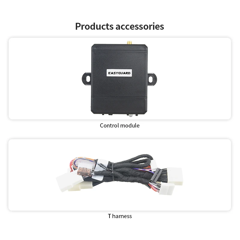 EASYGUARD Plug & Play Remote Starter Kit لسيارة Toyota Reiz 10-18، Sienna 11-21، Prado 10-17، 4 Runner 10-17 RX350 RX450H GX460