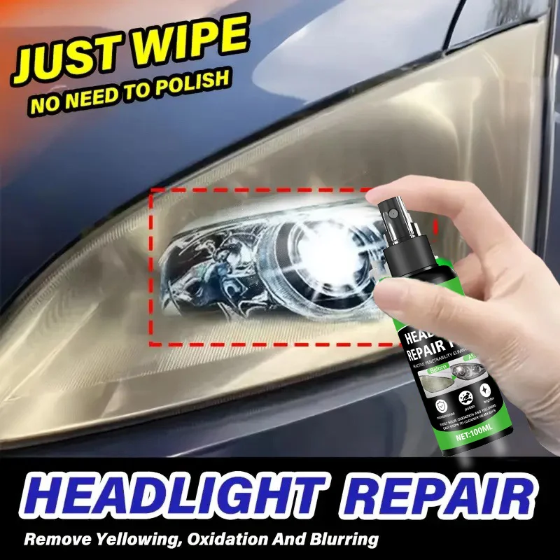

A spray specifically designed for repairing car headlights. It helps restore headlights that have become oxidized, yellowed, or
