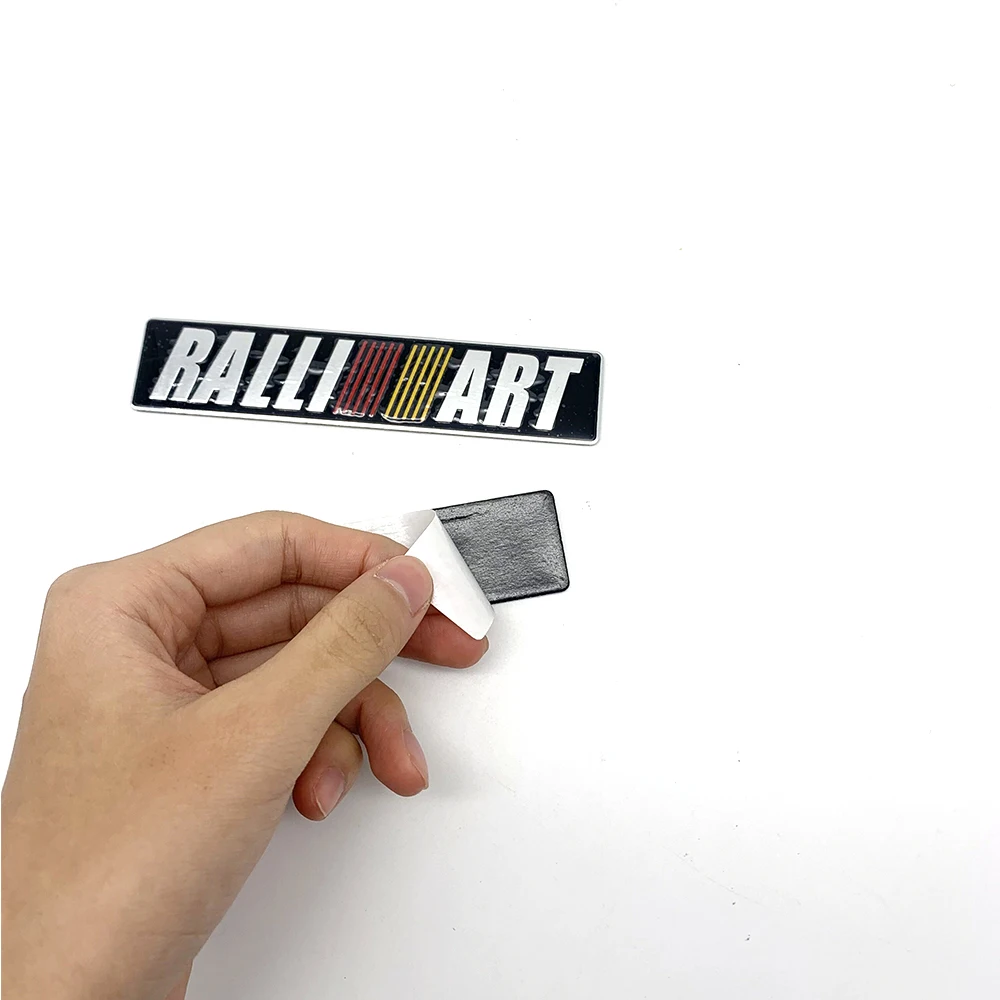 Ralliart Logo 3D Metal Car Stickers Emblem Badge Decal For Mitsubishi Rally Lancer 9 10 Asx Outlander Pajero L200 Delica Eclipse