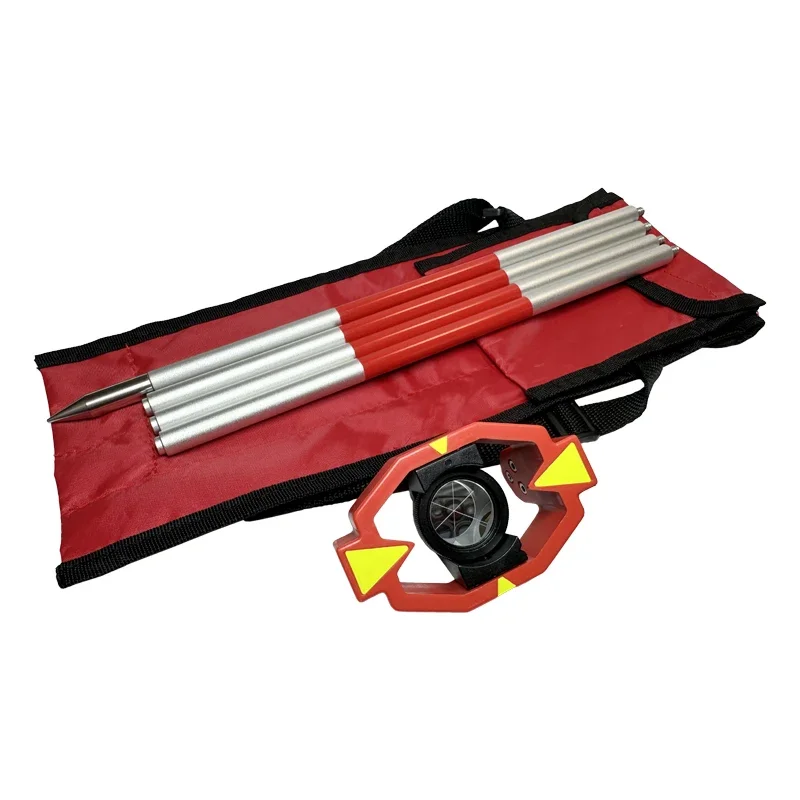 

Mini Prism Silver Coating with 4 Poles, Suitable for Total Station Mini Prism Measuring Instruments