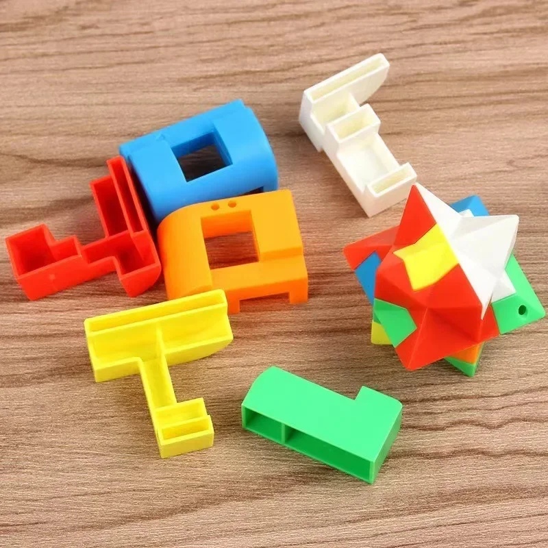 Brinquedo do labirinto do enigma do cubo para crianças, jogo divertido do cérebro, brinquedos do desafio, equilíbrio, partido educacional, caixa de Montessori, 1pc