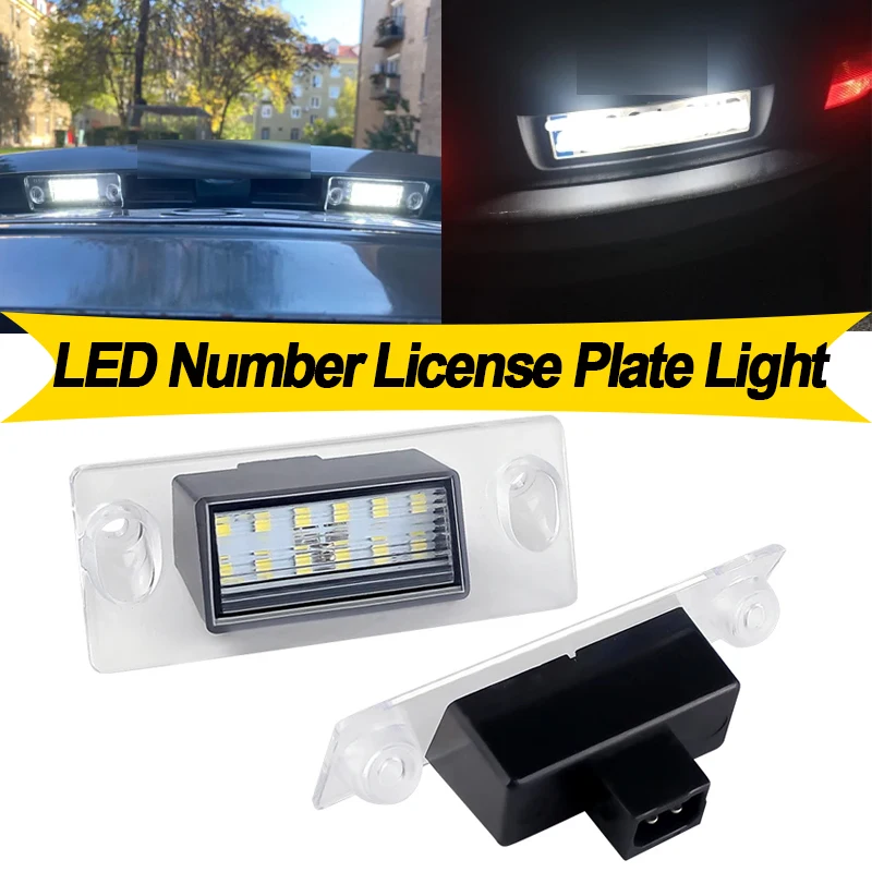 2 قطعة LED رقم الترخيص لوحة ضوء لأودي A3 8L A3 S3 Sportback A4 B5 S4 A5 S5 B5 OEM #   8D0943021C