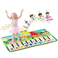 100*36cm Baby Sensory Musical Dance Mat Children Piano Play Mat Keyboard Baby Piano Gym Baby Musical Game Carpet