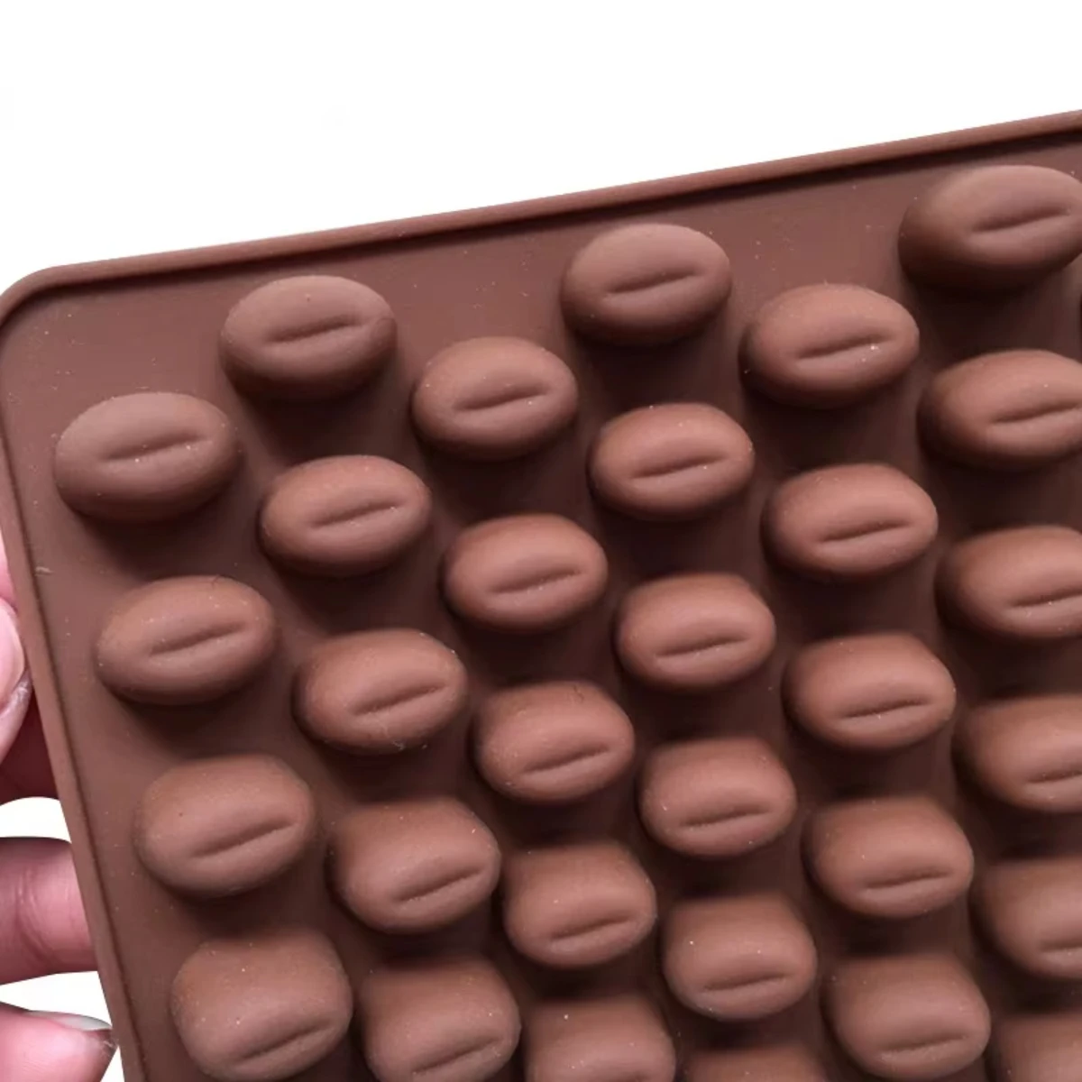 Baking Pastry Tools Silicone 55 Cavity Mini Coffee Beans Chocolate Sugarcraft Candy Mold Mould Fondant Cake Decorating
