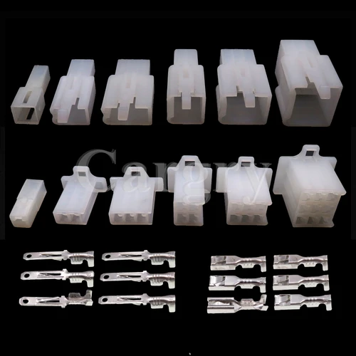 Imagen 1 del producto Juego de conectores de Cable eléctrico para motocicleta, 1/2/3/4/6/9P, 2,8mm, para Ebike, coche, automotriz, macho, hembra, Kits de terminales de Cable