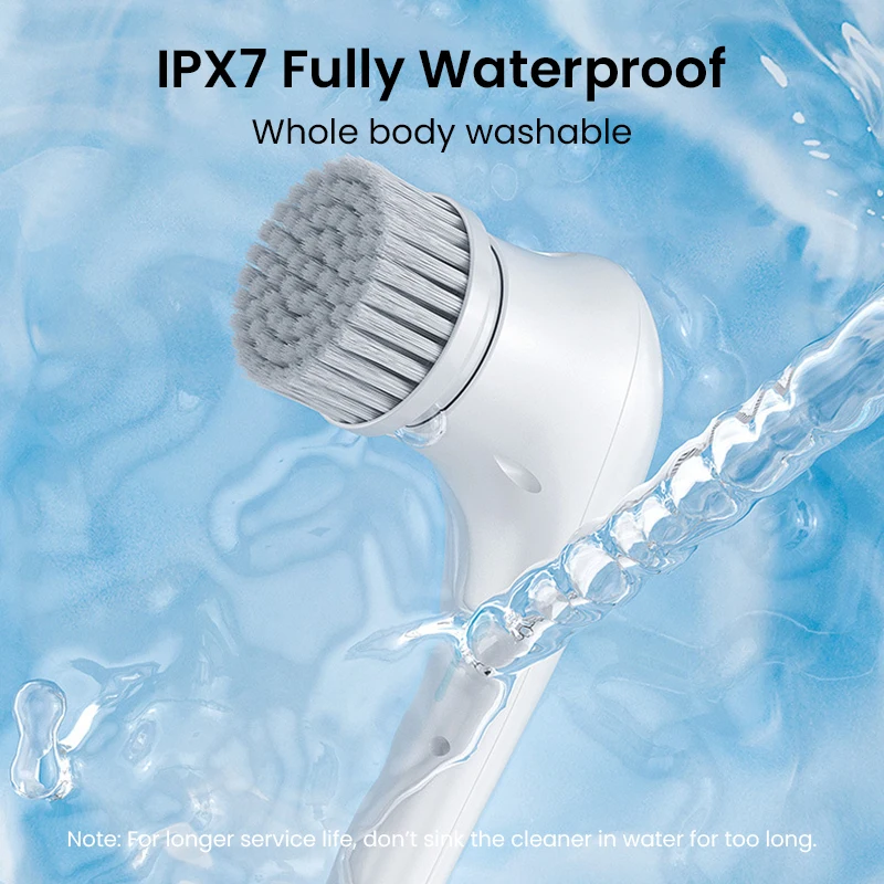 Household Electric Cleaning Brush Handheld USB Rechargeable Washing Brushes 5-in-1 Multifunctional Cleaning Tool Toliet Kitchen