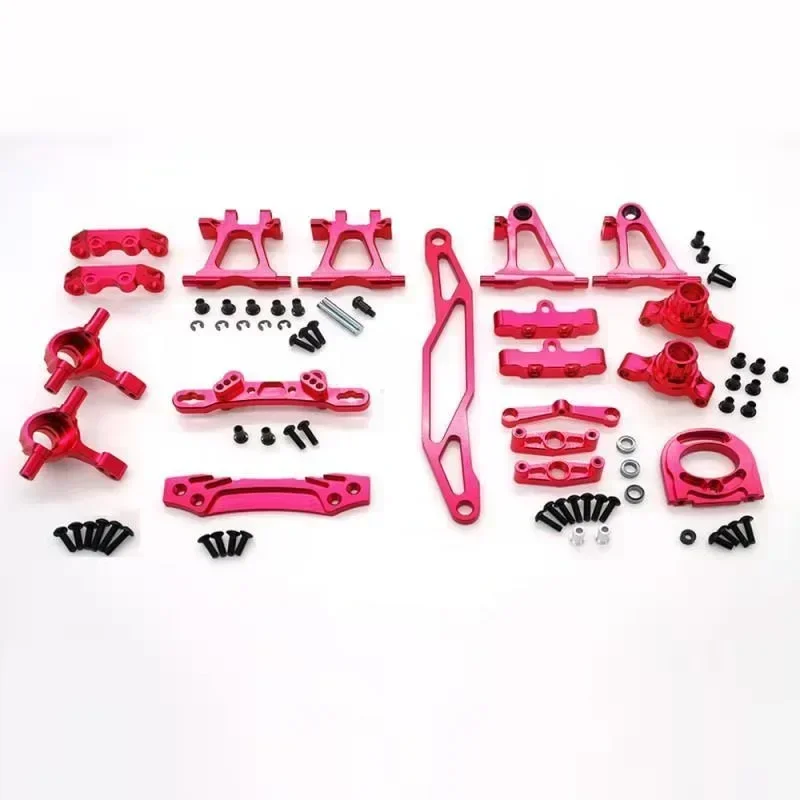 تعديل المعادن طقم ملحقات أذرع تعليق مفصل التوجيه لـ Tamiya TT02 TT-02 1/10 RC قطع غيار السيارات