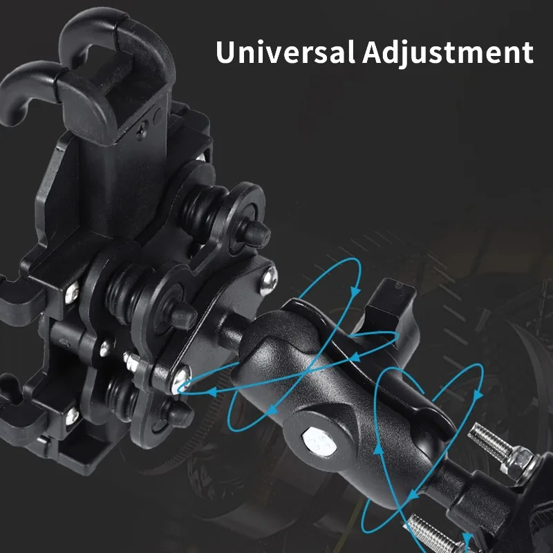 Soporte para teléfono móvil 360 giratorio ajustable motocicleta vehículo eléctrico montar soporte de navegación para llevar