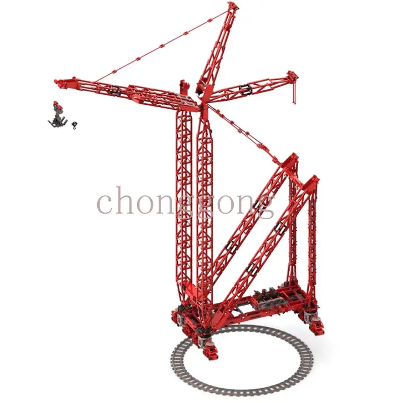 NEW MOC-77733 Mammoet PTC-200-DS Ring Crane RC DIY Remote Control Building Blocks Model Bricks Kit Kids Toys Birthday Gifts