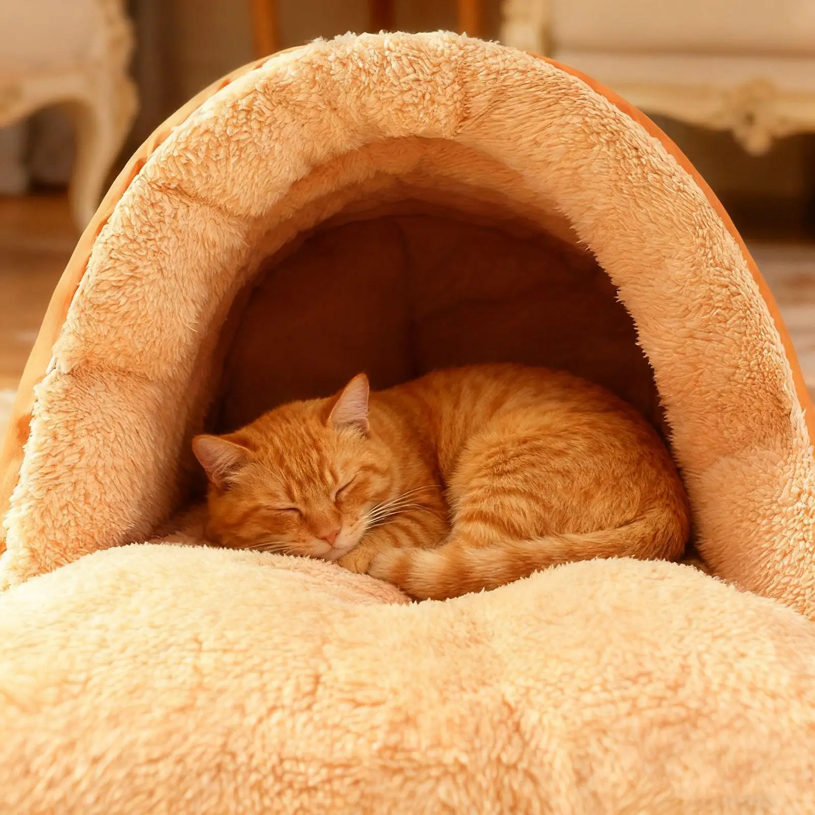 Thumbnail 2 - #16 Enclosed Cat Cave Beds List of Top Picks