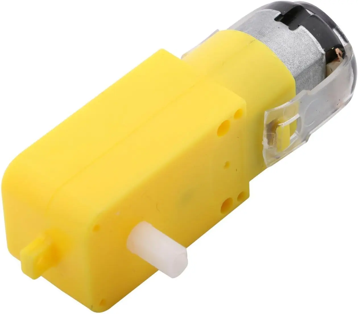 2 SZT. Silnik TT z przewodami, silnik prądu stałego DC 3-6V z przekładnią, silnik z podwójnym wałem 1:48 z zestawem kół z oponami do Arduino DIY Smart RC Car