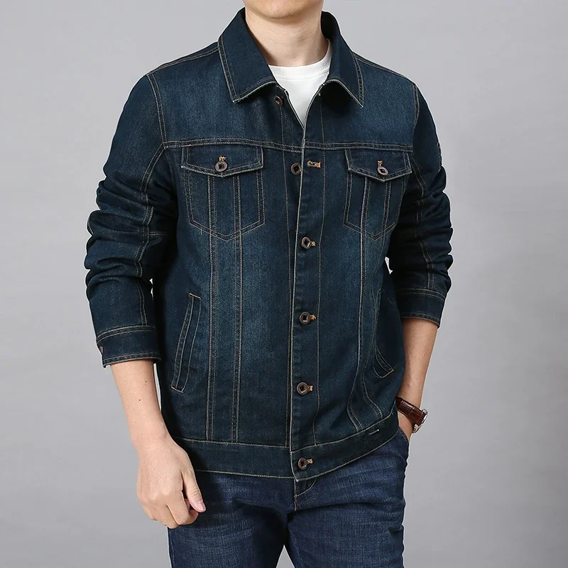 

Fashion Men's Classic Fashion All-Match Denim Jacket Men High-Quality Jacket Jeans Coat for Men Denim Jackets Man Cargo jackets