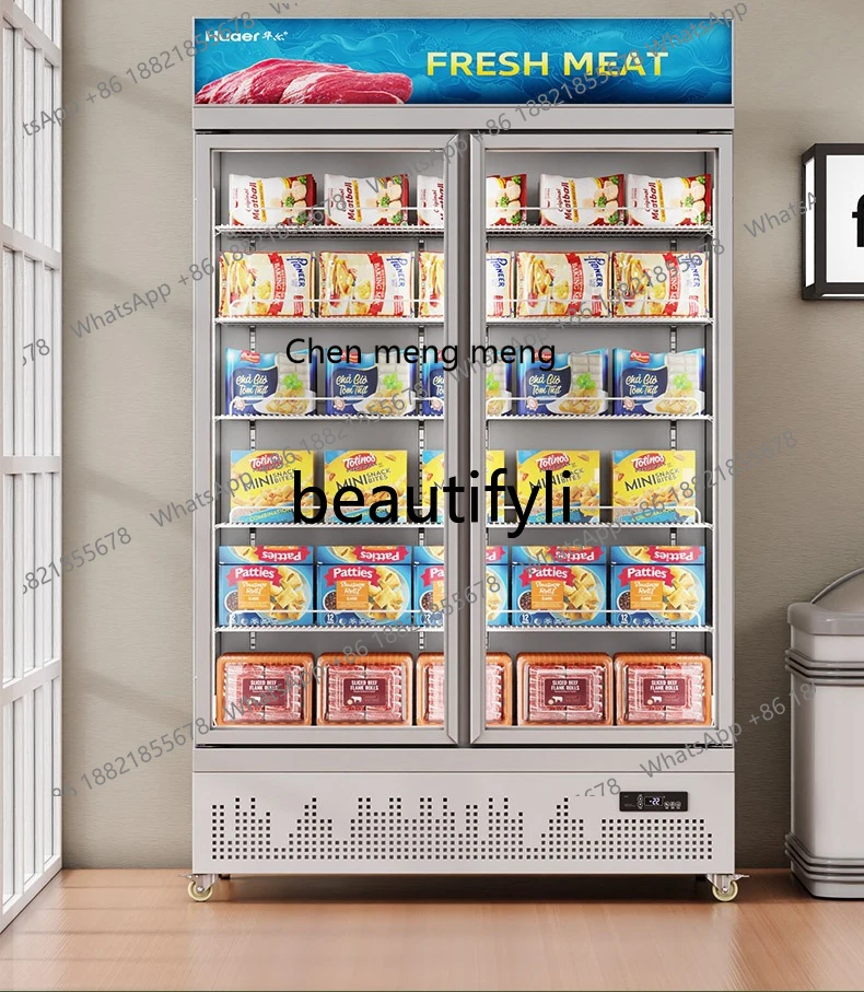 

Лидер продаж, большая емкость, коммерческая быстрая морозильная камера, низкотемпературный шкаф для мороженого, супермаркета, морозильная камера для еды, витрина