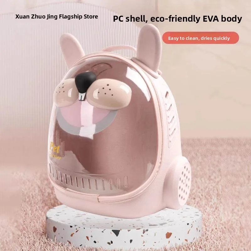 

Portable Bag Outing Bag Handheld Spacecraft Pet Bag Panoramic Transparent Double Shoulder Bag Travel Bag Pet Accessories