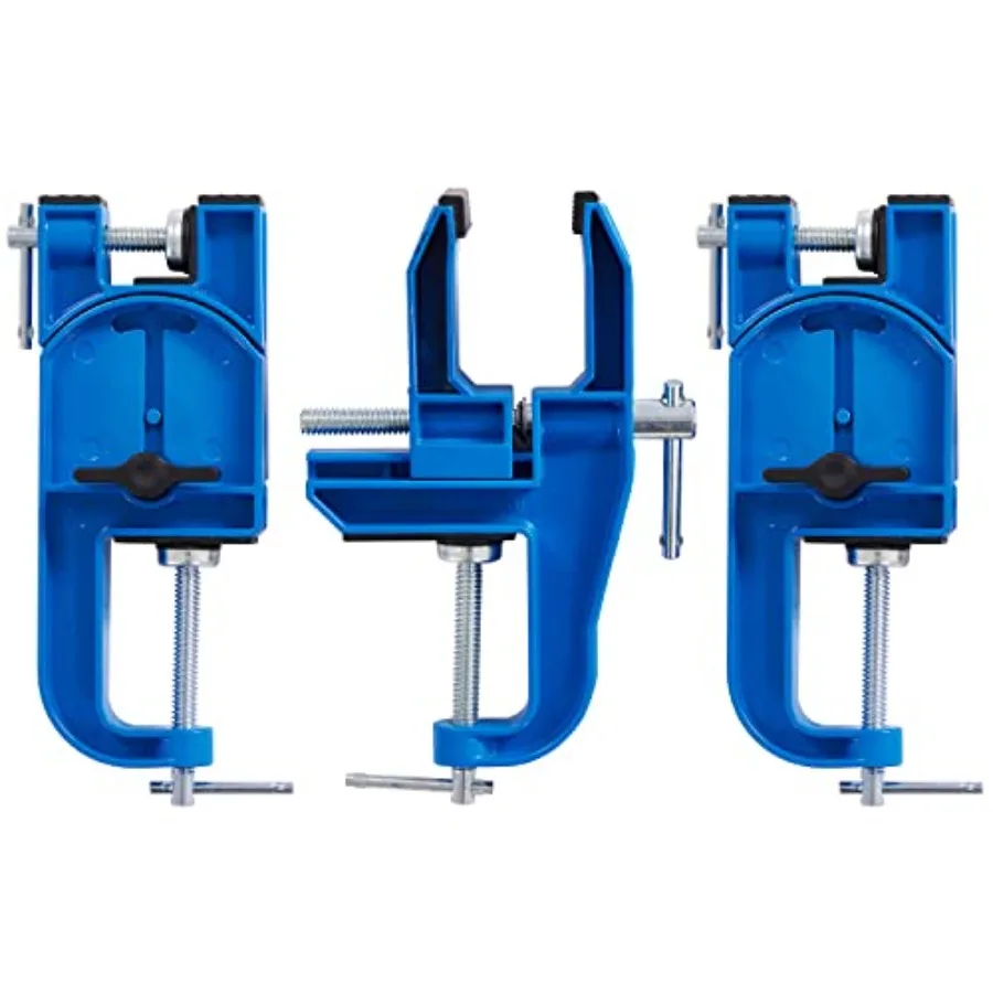 

All Metal Alpine Ski and Snowboard Vise for Ski Tuning and Waxing Adjustable Angle and Height Durable and Stable - Jaw opens up