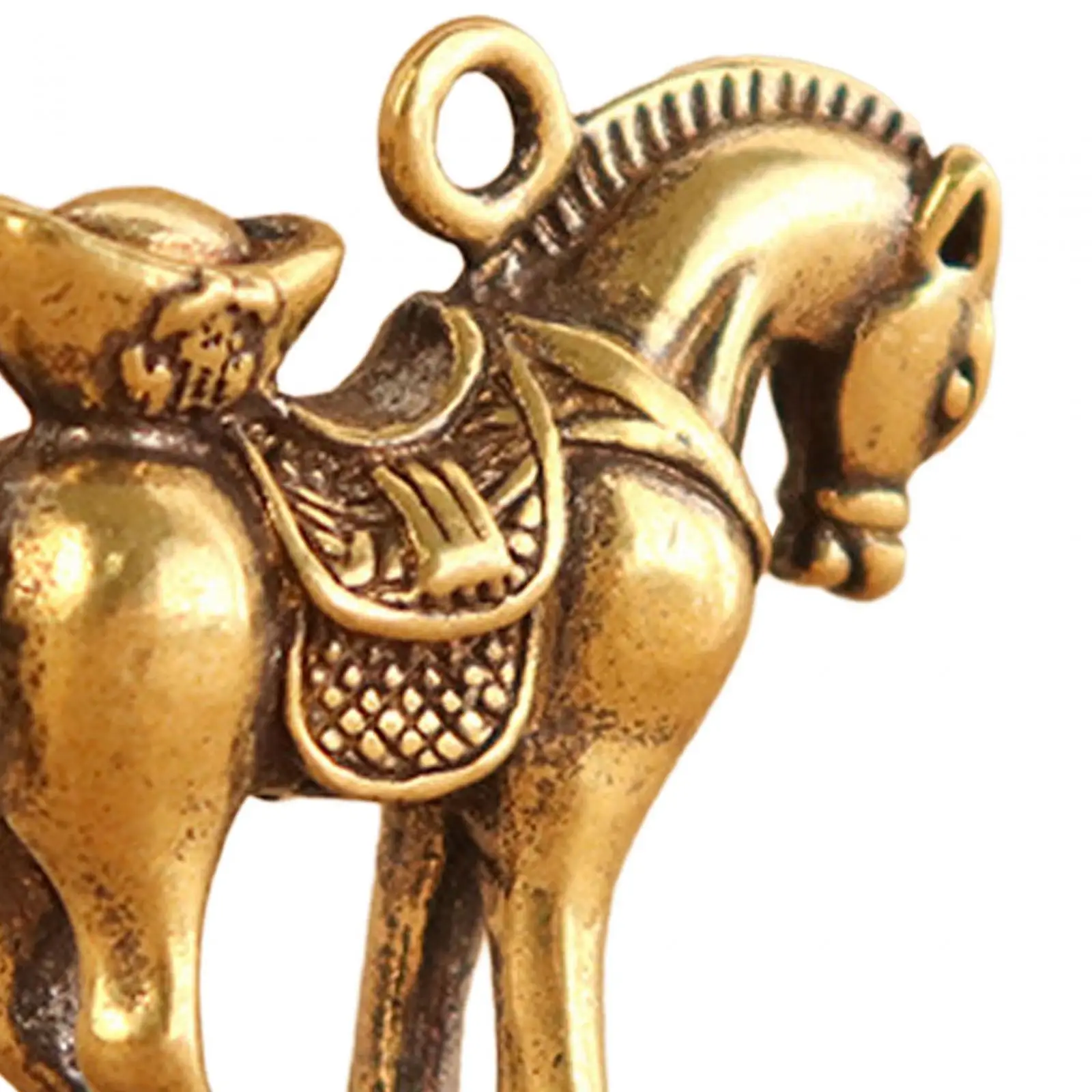 Horse Statue Desktop Ornaments Miniatures Figurines Animal Ornaments Horse Sculpture for Home Bedroom Living Room Car Cafe