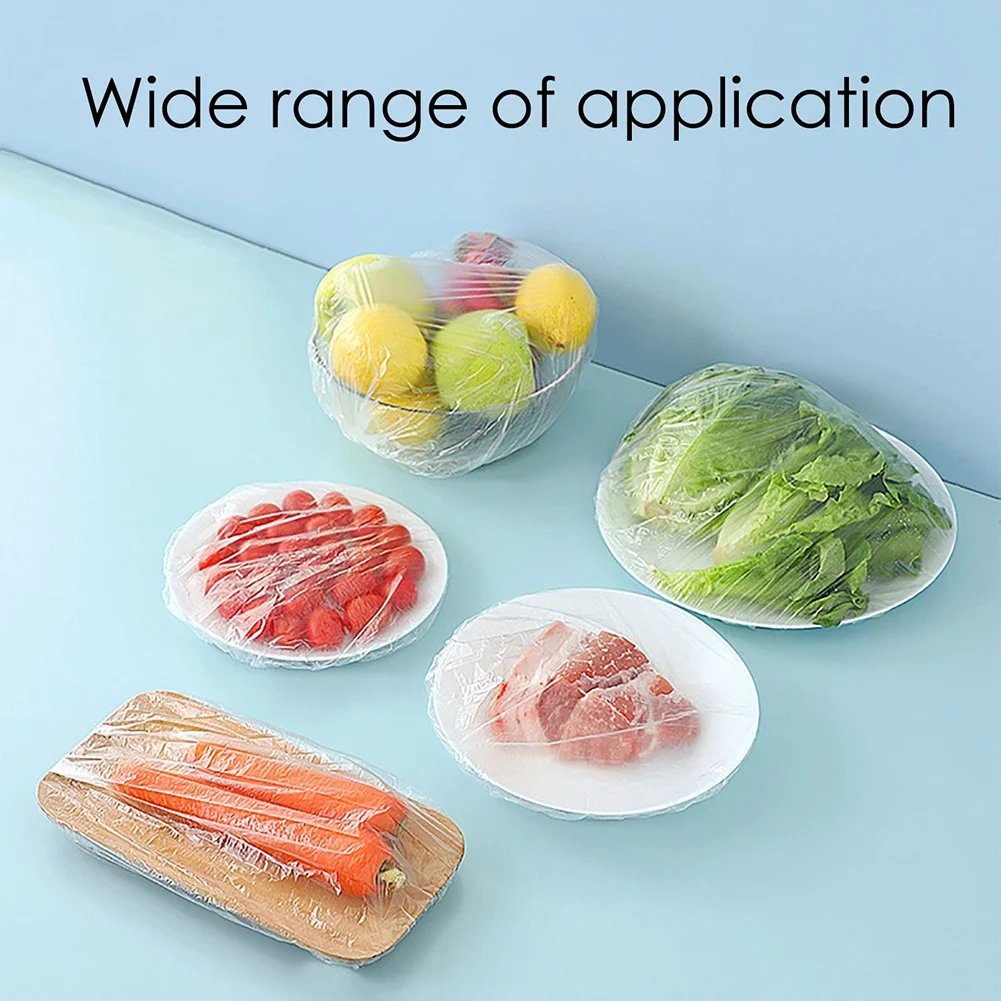 

A70P 600Pcs Reusable Plastic Bags Food Cover Elastic Stretch Adjustable Bowl Lids Universal Wrap Seal Fresh Keeping Caps