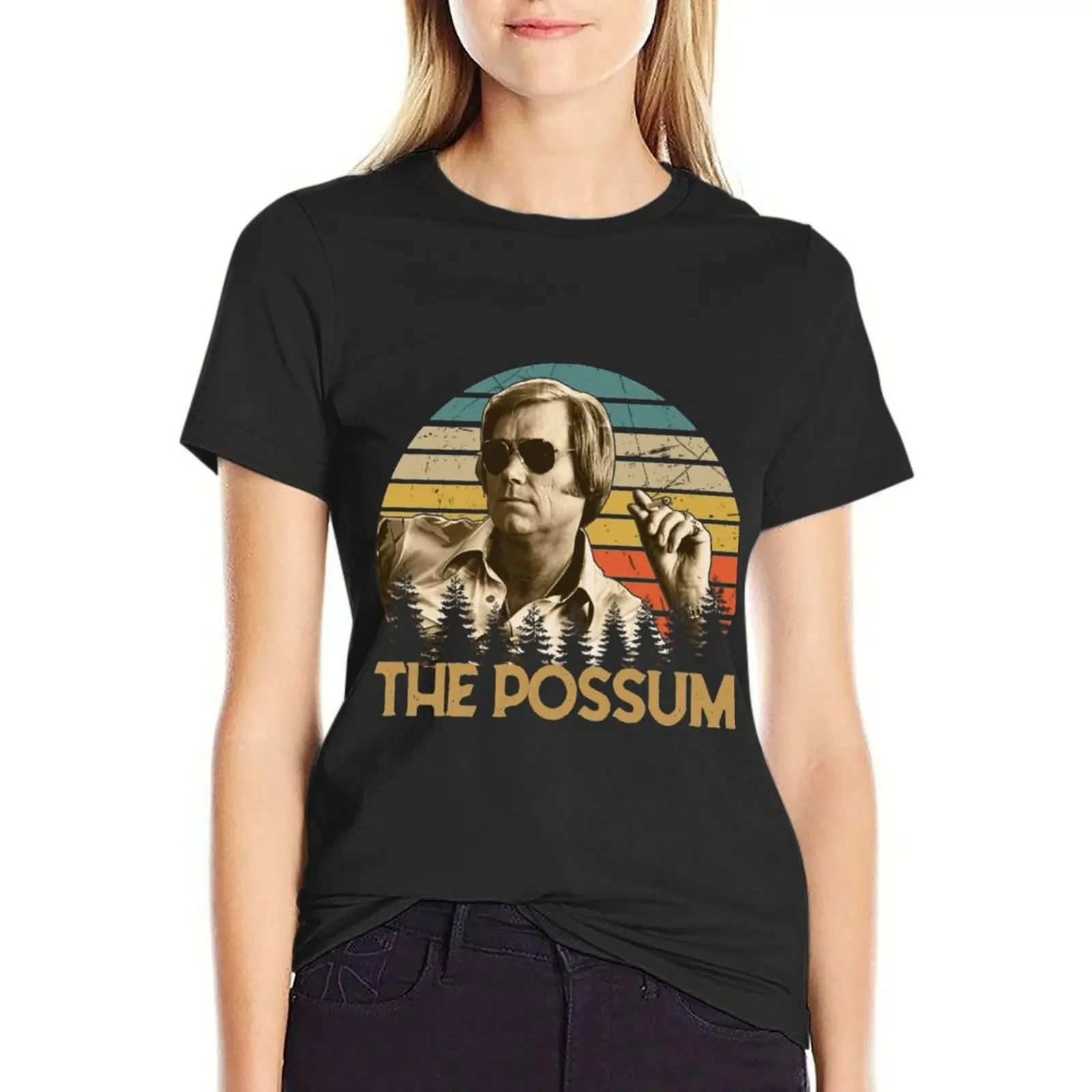 

Retro George Tees Jones Country Music - The Possum Love Gift T-Shirt blacks customizeds workout t shirts for Women