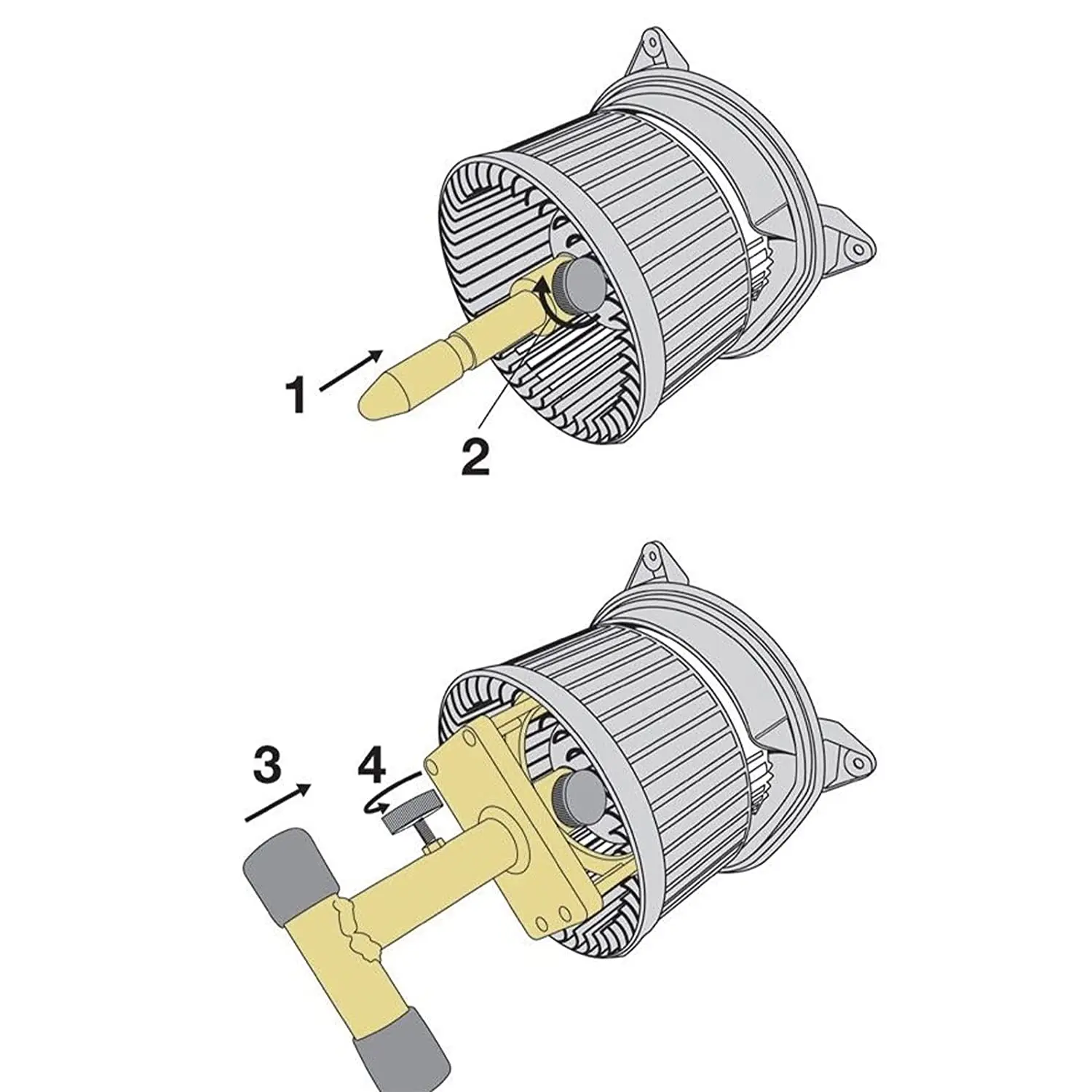 9997284 Heater Blower Motor Removal and Install Tool For Rover LR2 Range Rover Evoque Volvo S60 S80 V70 XC60 XC70