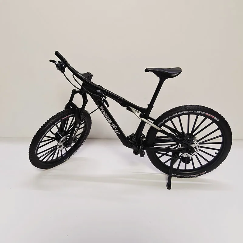 1: 8 Mini modello di bicicletta in lega pressofusa per mountain bike simulazione bici in metallo simulazione collezione regalo giocattoli ragazzi