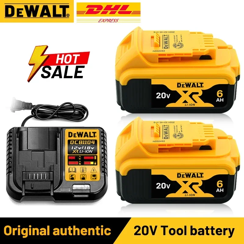 DEWALT original battery, 20V, 6AH, rechargeable lithium-ion battery, DEWALT，DCB115，DCB69 DCB118， Fast charging, tool battery 20V