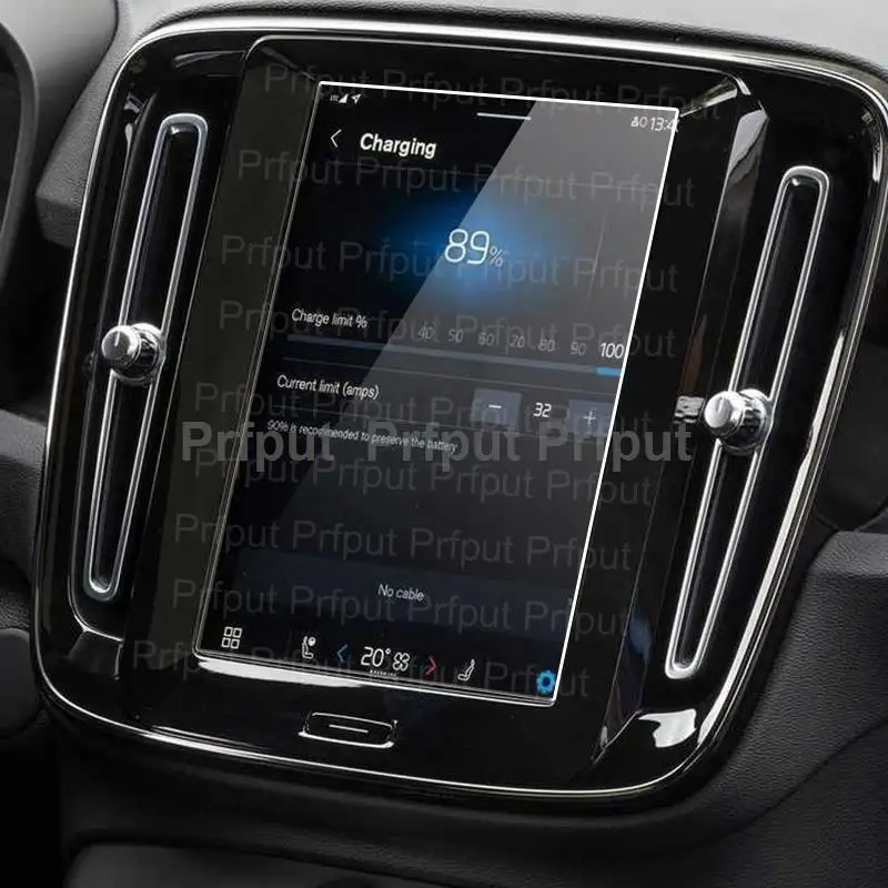 Tempered glass Screen Protector For Volvo C40 2022 9 inch Car infotainment GPS Navigation Center Touch Display