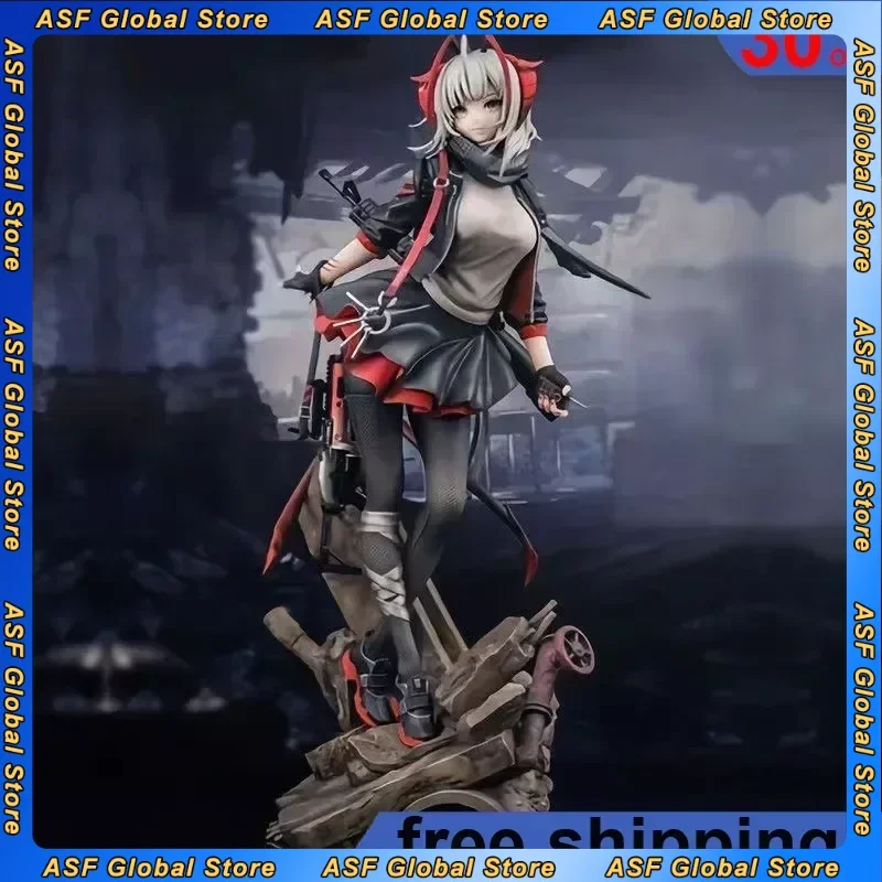 

27cm Arknights Anime Figure W Sarkarz Mercenary Standing Two-dimensional Beautiful Girl Pvc Model Collection Ornaments Gift Toys