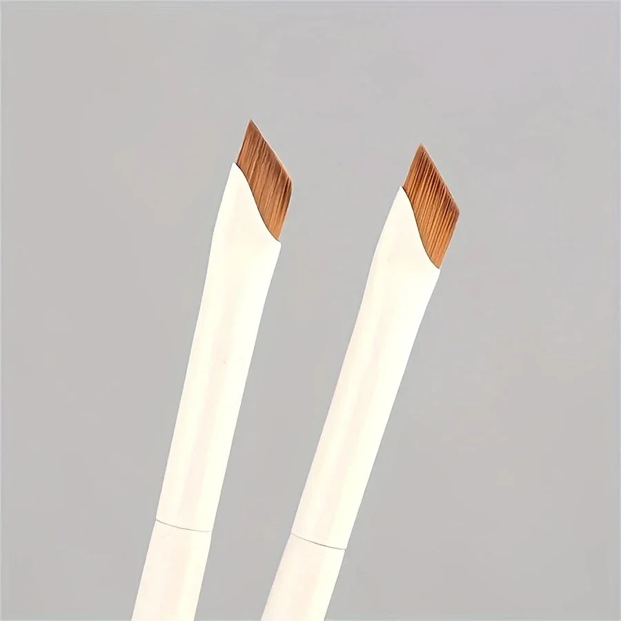 1/2/3 ชุดดินสอเขียนขอบตาและแปรงเขียนคิ้วสีขาวพอร์ซเลน - แปรงไนลอน เหมาะสำหรับทุกสภาพผิว